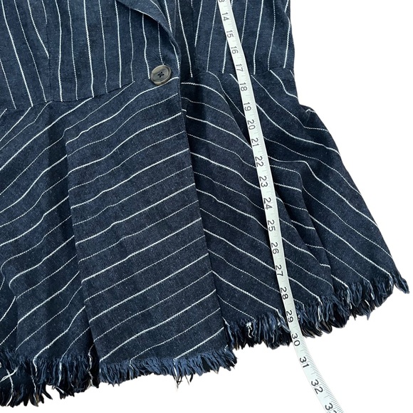 Free People Stella Striped Linen Blazer - Picture 12 of 12